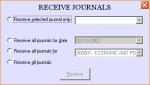 Journals receive form makes receiving multiple journals as simple as two mouse clicks